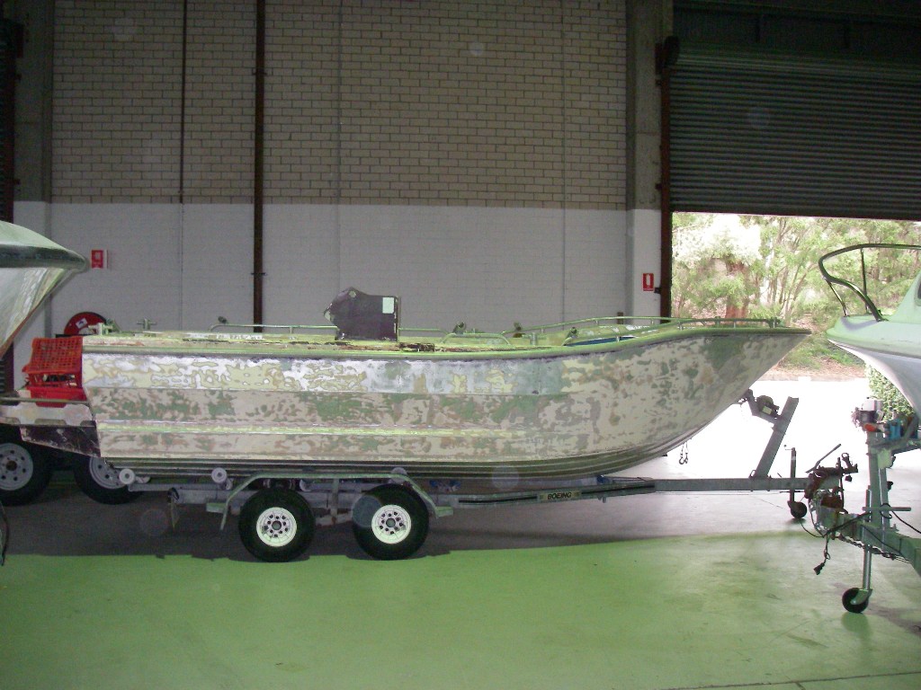 Sandblasting, old Alum Hull The DECKEE Community